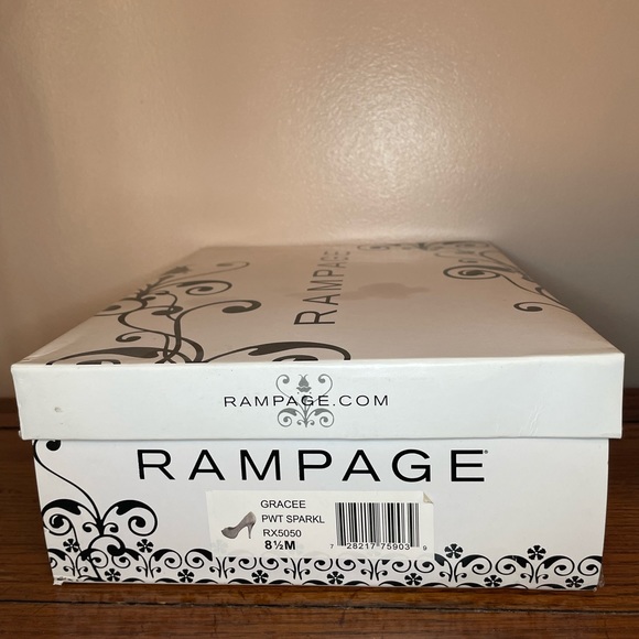 Silver Rampage Open Toe Pumps - Picture 2 of 4